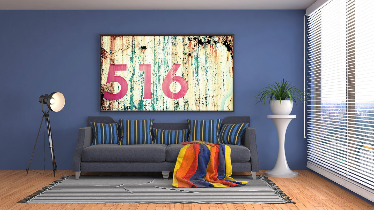 516, Area Code Photography, Number or Address Print