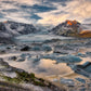 Iceland Print, Glacier Photo, Glacial Lagoon, Diamond Beach, Mountain Range, Travel Photography, Nature Prints, Landscape Wall Art, Original
