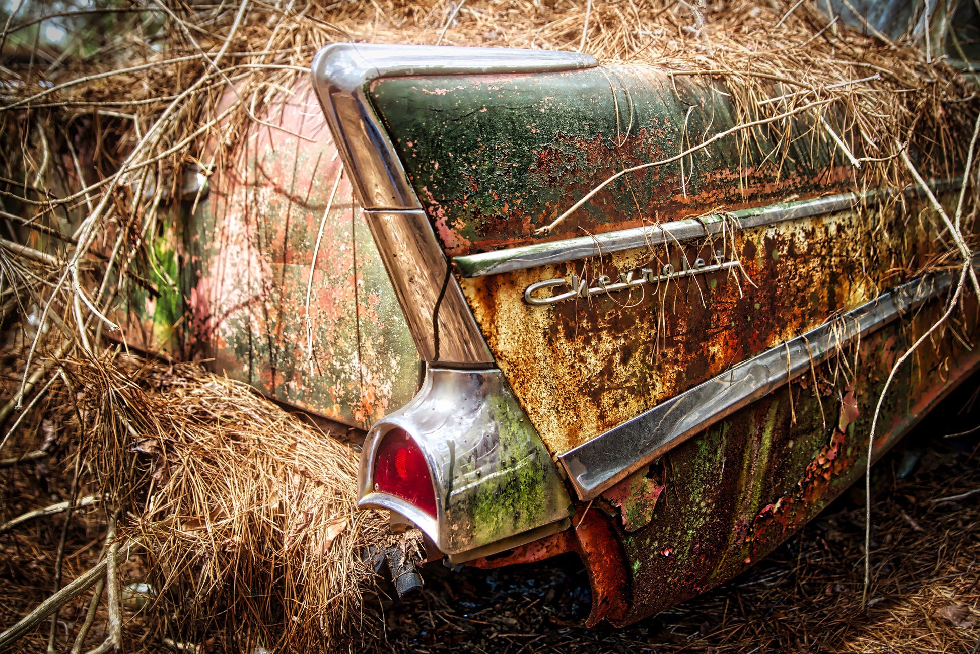Chevy Bel Air Photography - Gift for men, Office wall art, Metal wall art, Man Cave Photography