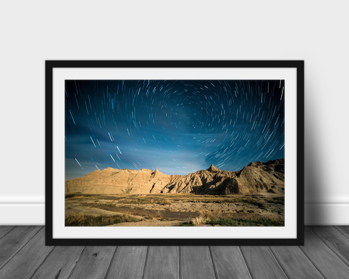 Badlands National Park - Star Trails Photography Print, Fine Art Print, Large Art