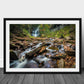 Ricketts Glenn Waterfall, Pennsylvania Photography Silver Art Print, Landscape Photography, Waterfall Art, Mountain Wall Art