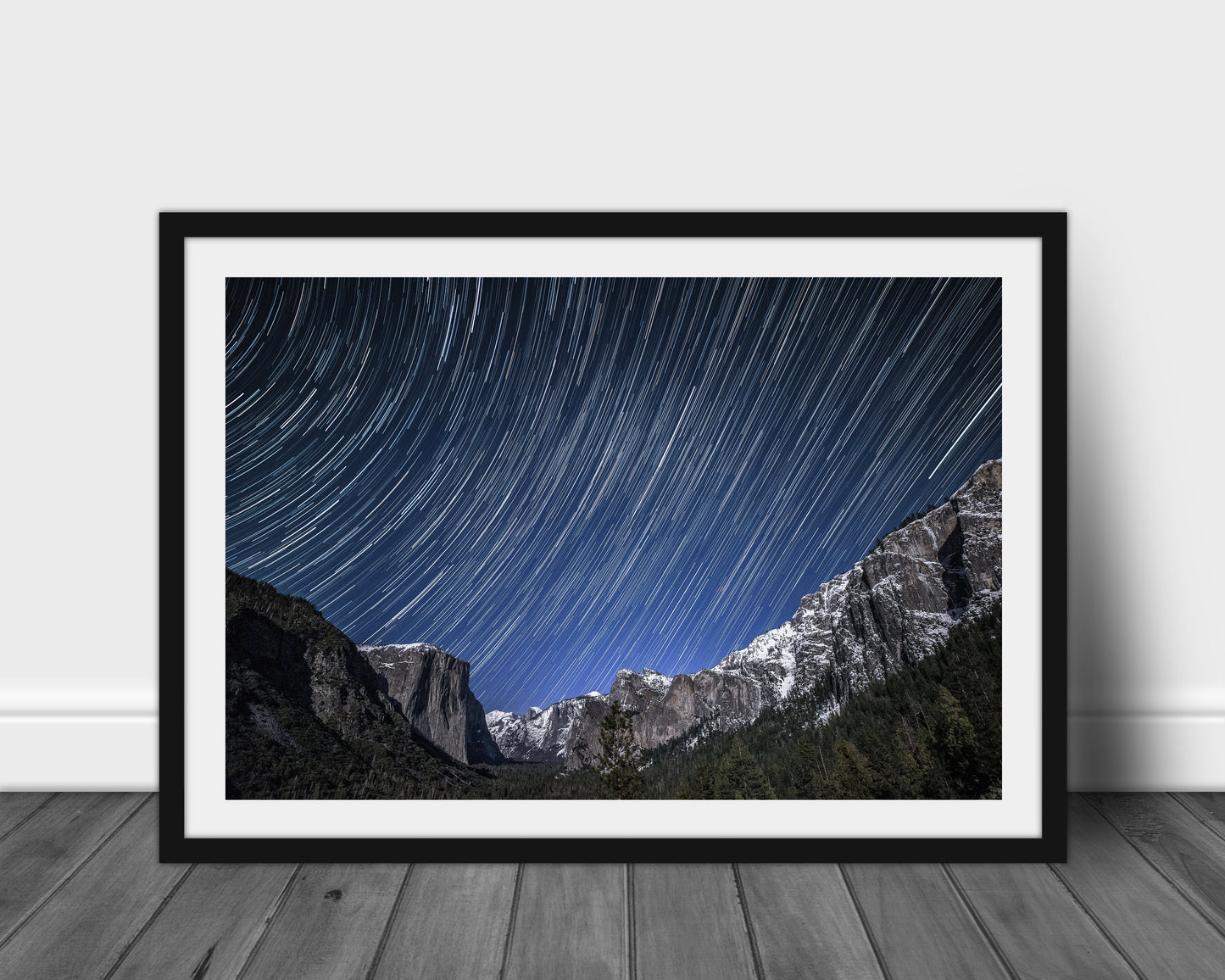 Tunnel View in Yosemite National Park - Star Trails, Night, Milky Way, Nature Photography Prints, Adventure Print, Landscape Wall Art