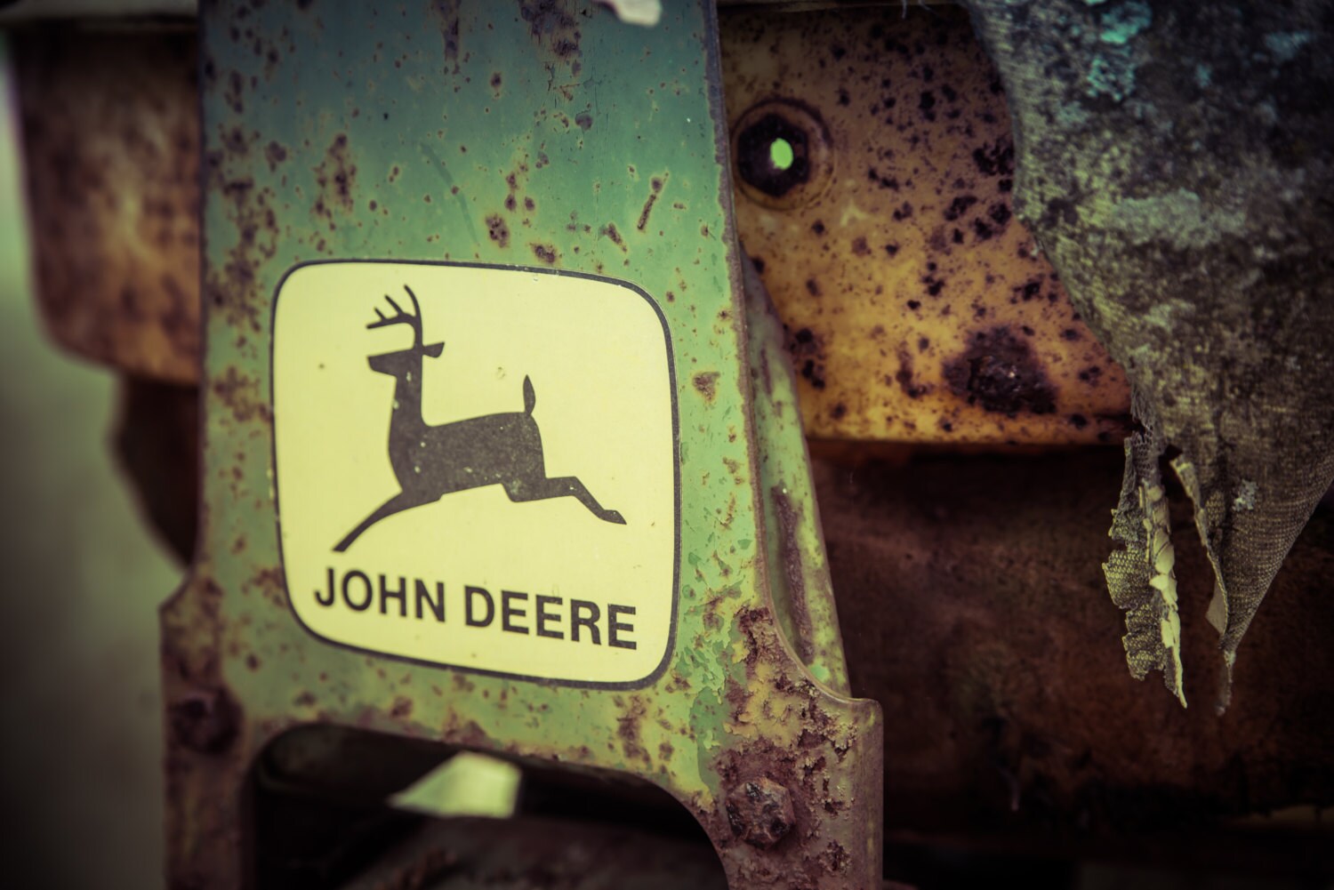 John Deere Tractor Photograph - Tractor Photography, Americana Photography, Farmhouse Photography, Metal Wall Art, Office Wall Art
