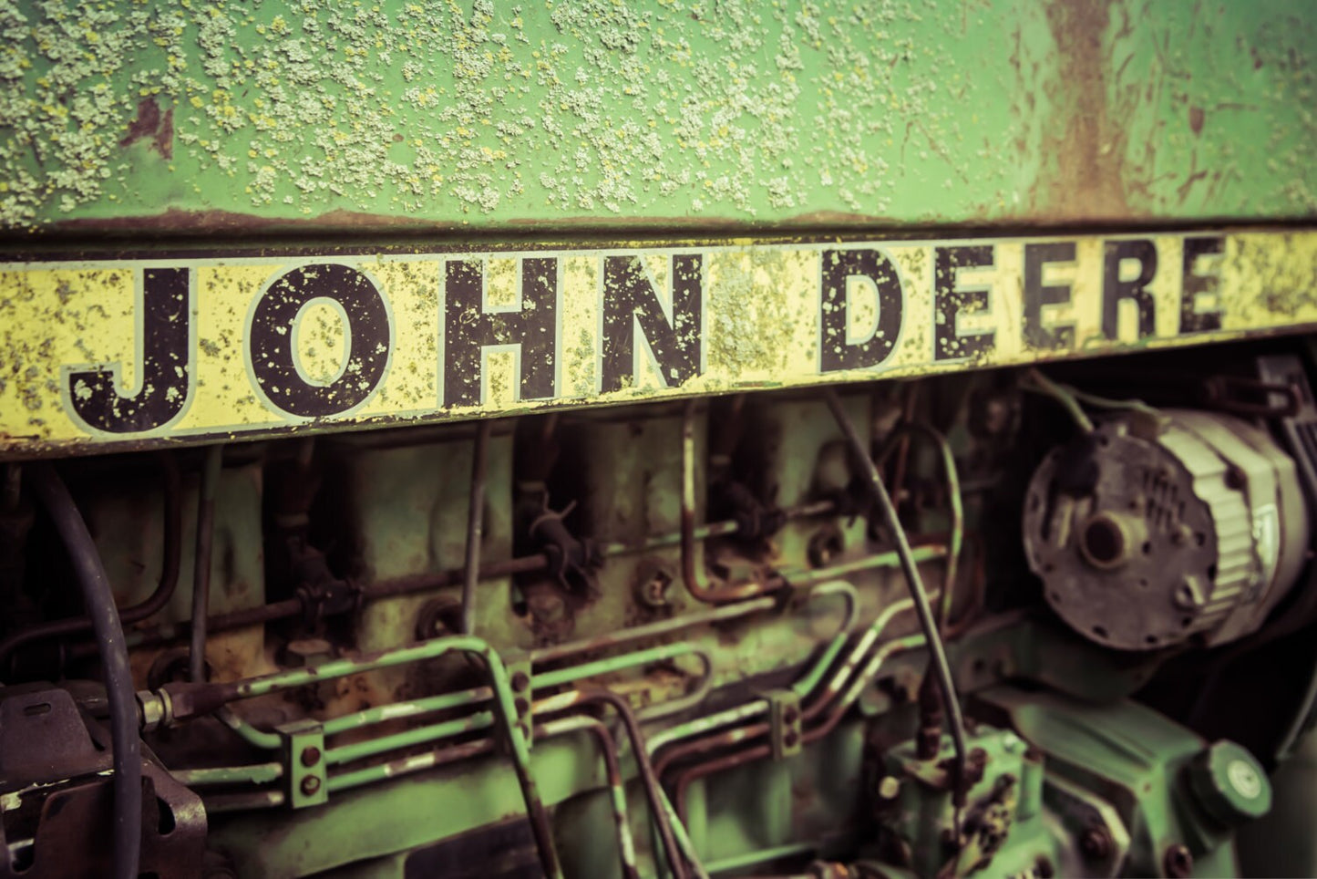 John Deere Tractor - Tractor Photography, Americana Photography, Farmhouse Photography, Metal Wall Art, Office Wall Art